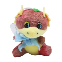 Мягкая игрушка "Дракон с мешочком", коричневый (9 см)