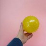 Резиновый мяч массажный, 16 см (синий)