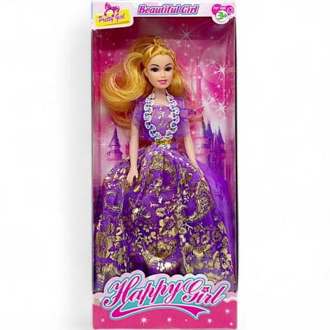 Лялька  фіолетова сукня