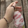 Брелок  “Лапка”,висота 11см, (рожева)