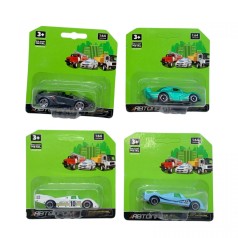 Машина АВТОПРОМ металл, планшет 15,5*11,5*4см. Микс видов