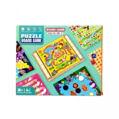 Набор настольных игр 15 в 1, игровое поле, фигурки, фишки, кубик, мешочек, наклейки, инструкция, в коробке