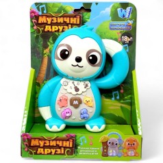 Музыкальная игрушка "Зверушка. Ленивец" (бирюзовый) укр