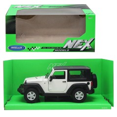 Машина металл Jeep Wrangler Rubicon 1:24 белая