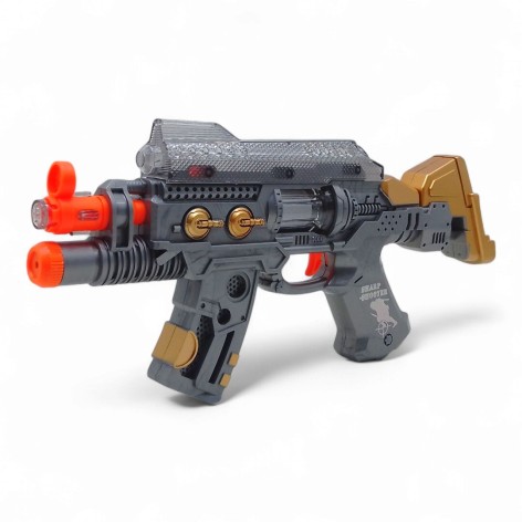 Автомат музыкальный "Sharp shooter", звук, свет (бронзовый)