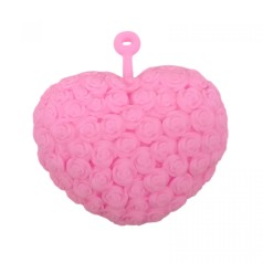 СЕРДЦЕ, ЧТО СВЕТИТСЯ (розовое) 10 см.