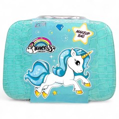 Набор аксессуаров в чемодане: духи+часы "Принцесса Единорог" (МЯТНЫЙ)