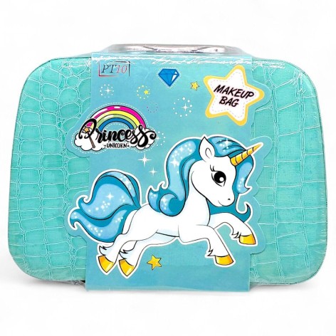 Набор аксессуаров в чемодане: духи+часы "Принцесса Единорог" (МЯТНЫЙ)