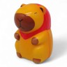 Игрушка-антистресс сквиш "Капибара", в шапке 9 см