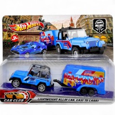 Машинка всюдихід з трейлером "Hot Wheel" (синій)