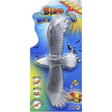 Слэп-браслет силиконовый "Орел" (серый)