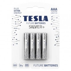Первинні елементи та первинні батареї TESLA BATTERIES AAA SILVER+ ( LR03 / BLISTER FOIL 4 шт.)
