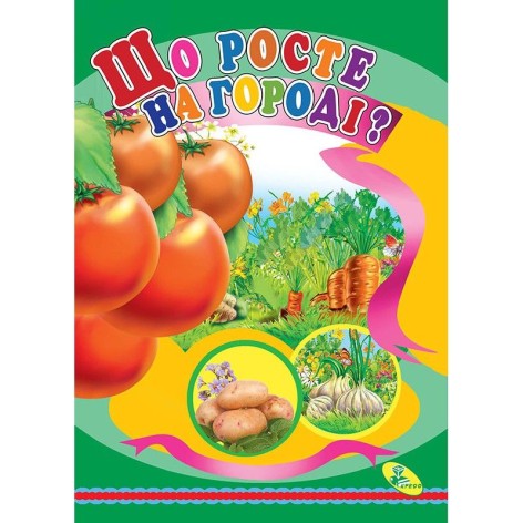 Книжка детская "Що росте на городі?"