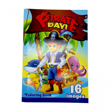 Раскраска,210х297 мм, (PIRATE DAY)
