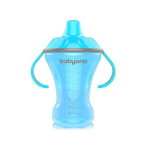 Поїлка непроливайка з твердим носиком, 260мл (6+) Natural nursing  BabyOno бірюза