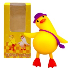 Игрушка антистресс "Happy Duck" (ЖЕЛТЫЙ)