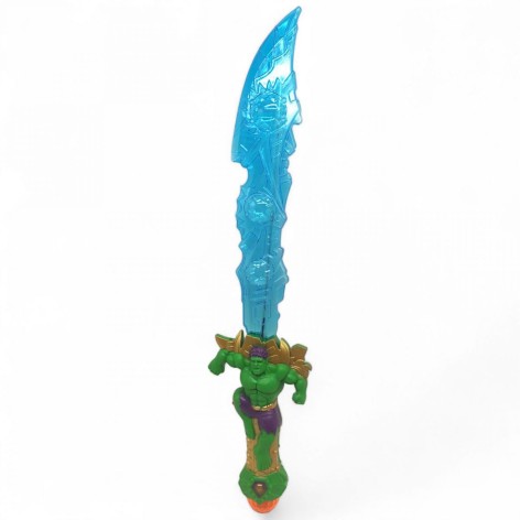 Меч со светом "Невероятный Халк" (голубой)
