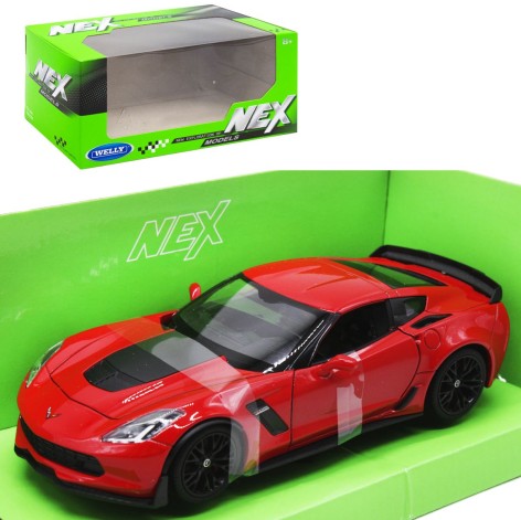 Машинка металлическая "Chevrolet Corvette", красная