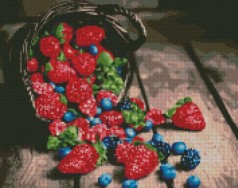 Алмазная мозаика "Вкусняшки лета", 40х50см