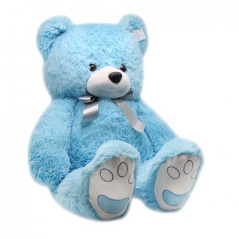 Великий плюшевий ведмедик "Арні", блакитний
