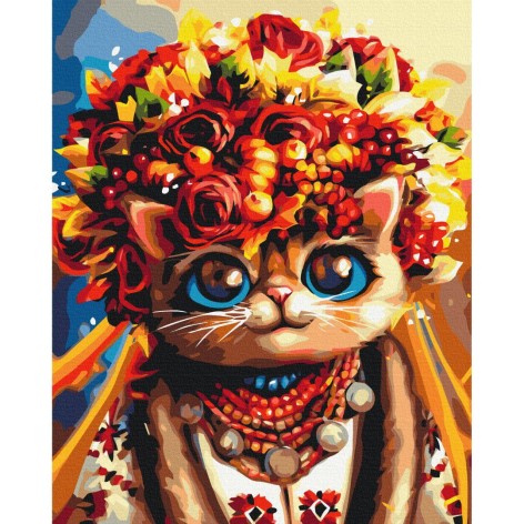 Картина по номерам "Осенняя Киса ©Марианна Пащук" ★★★