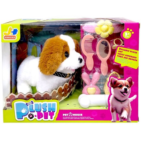 МʼЯКА ІНТЕРАКТИВНА ІГРАШКА СОБАЧКА (КОРИЧНЕВІ ВУШКА)