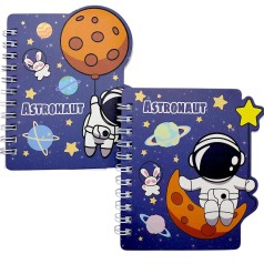 Блокнот на пружине "Космос" 12x12 см, 60 л (микс видов)