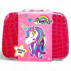 Набор аксессуаров в чемодане: духи+часы "Принцесса Единорог" (КРАСНЫЙ)