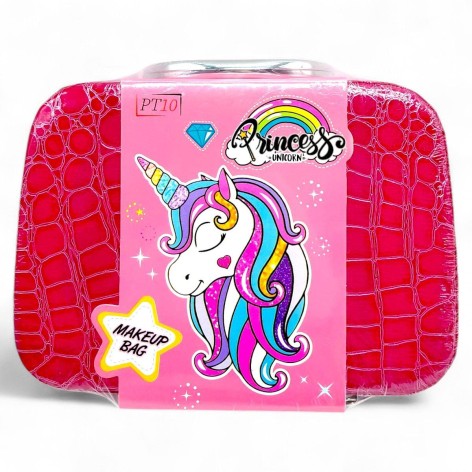 Набор аксессуаров в чемодане: духи+часы "Принцесса Единорог" (КРАСНЫЙ)