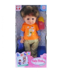 Пупс "Yale baby" "Старший Братик" (оранжевый)