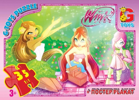 Пазлы "Winx", 35 элементов + плакат