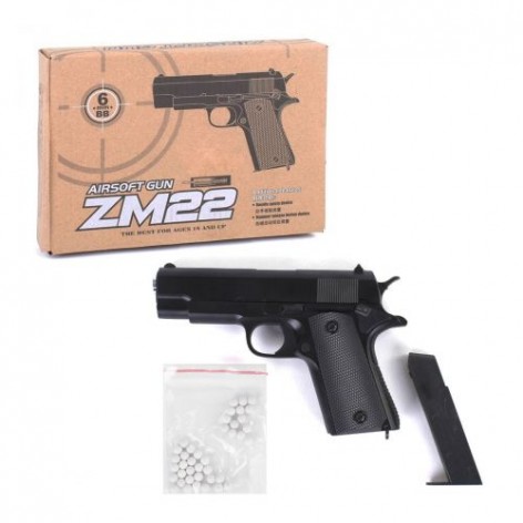 Уценка. Пистолет металлический ZM22 - запал курок
