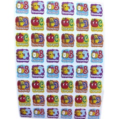 Наліпки оцінки абетка