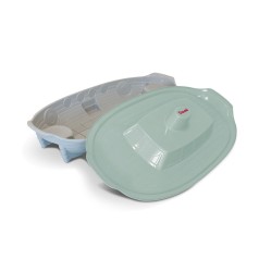 Песочница "Корабль" мятный/светло-серый