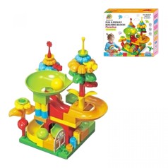 Конструктор трек с шариками 64дет.кор.25,5*9*23