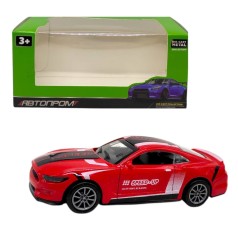Машинка металлическая "АВТОПРОМ 1:36 MUSTANG", КРАСНАЯ (коробка - 15,5х7х8 см)