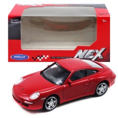 Машина металл 1:43 PORSCHE 911 красная