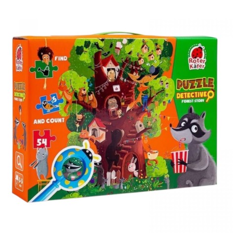 Игра настольная "Пазлы-детективы. Лесные истории"