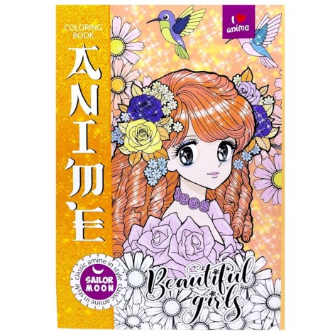 Раскраска "Аниме" 21х29,7 см., 8 листов