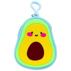 Гаманець силіконовий "Авокадік", 11см блакитний