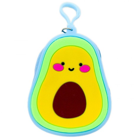 Гаманець силіконовий "Авокадік", 11см блакитний