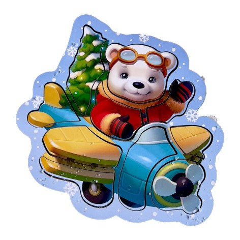 Контурный пазл "Медвежонок"