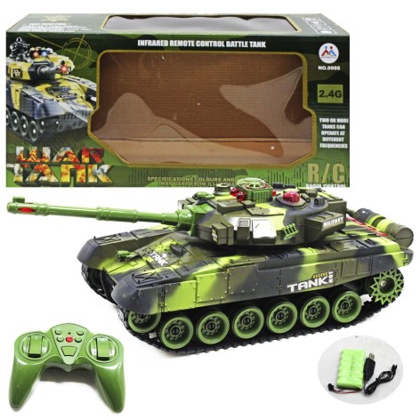 Танк на радиоуправлении "Tank War" (зеленый)
