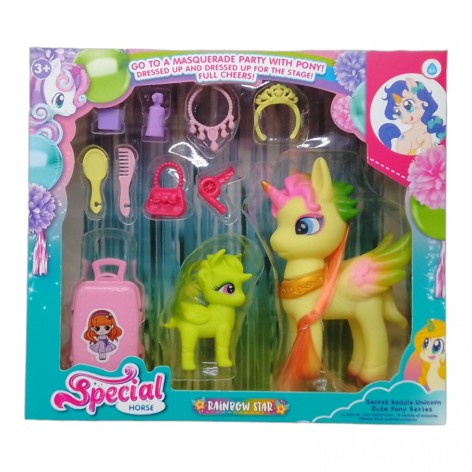 Игровой набор с пони "Special Horse" (желтый)
