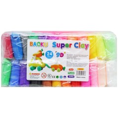 Воздушный пластилин "Super clay" (24 шт)