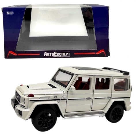 Машинка "Авто Експерт"  металопластик, 1:32, звук, світло, інерція, рухомі елементи (БІЛИЙ)