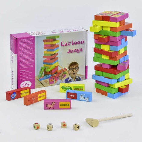 Деревянная игра "Дженга. Животные"
