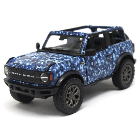 Машинка металлическая "Ford Bronco Camo Edition", синий