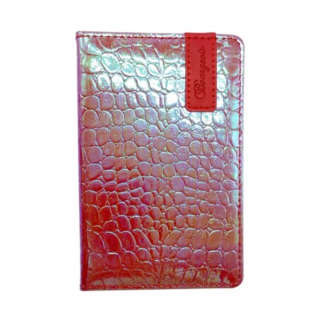 Блокнот, Кожзам, А6, 80 листов (КРАСНЫЙ ГРАДИЕНТ)