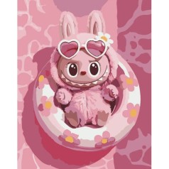КАРТИНА ПО НОМЕРАМ "PINK POOL" 40*50 см